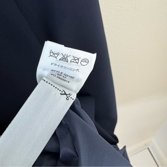 J. Crew Cap-Sleeve V-Neck Midi Dress | Italian Stretch Wool | Blue | Size 0 - Picture 14 of 15